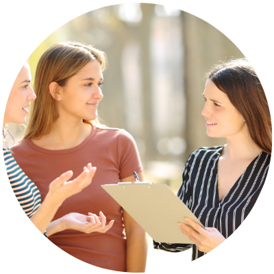 Assessment image of women talking